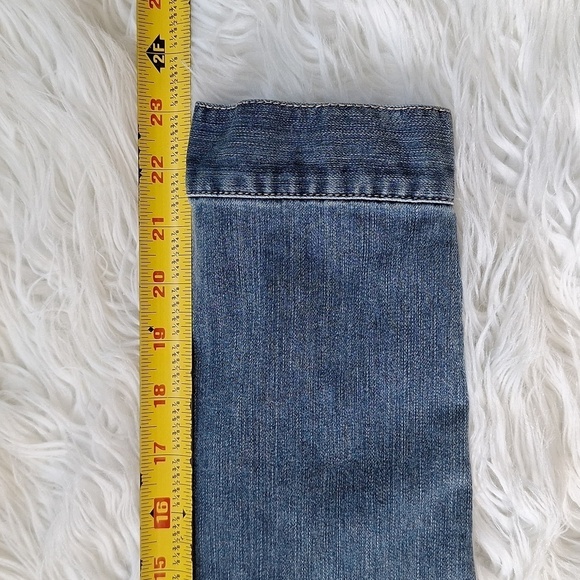 Chico's Golden Paisley Denim Jacket Chico's Size - 0 (4/Small) - Picture 15 of 16